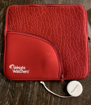 Weight Watchers Red Neoprene Zippered Organizer Carrying Bag and Measuri... - $22.79