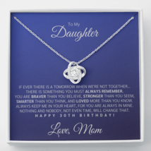 Daughter&#39;s 30th Birthday Necklace Gift, To My Daughter 30th Birthday From Mom - £31.28 GBP+