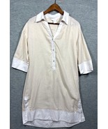 Cynthia Rowley Womens Dress S Beige White Linen Blend - $498.18 MXN