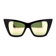 Womens Oversized Sunglasses Square Cateye Butterfly Frame Mirror Lens - £10.34 GBP