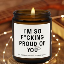 Funny Graduation Gift for Her Him So Proud of You Graduation Candle for Party De - £18.49 GBP