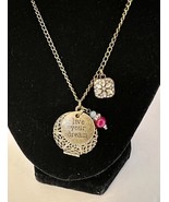 Vintage Bronze Tone ‘Live Your Dream’ Charms Pendant Necklace Handmade NEW - $40.74 CAD