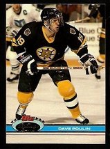 Boston Bruins Dave Poulin 1991 Topps Stadium Club Hockey Card 253 - £0.39 GBP