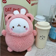 Molang Boucle Stuffed Animal Rabbit Plush Toy 9.8 inch Teddy Bear Costume (Pink) image 2