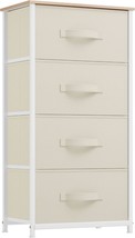 Yitahome 4-Drawer Fabric Dresser, Dresser For Bedroom, Living, Pull Fabric Bins - $50.93