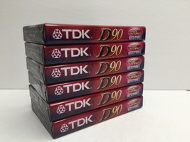 TDK D90 Blank Cassette Tape Lot Set 6 IECI Type 1 60DB - £31.41 GBP