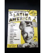 Vtg Popular Songs of Latin America Sheet Music Book Carmen Miranda Cover - $12.00