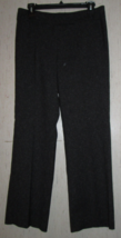 Excellent Womens Dana Buchman Black Tweed Dress Pant W/ Pockets Size 14 - £25.63 GBP