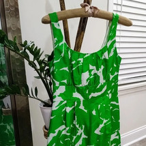 J. Crew green silk floral dress with pockets! Size-4 - £15.75 GBP