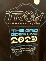 Disney Parks Tron Lightcycle Run Opening Day AP Passholder Shirt XXL Ann... - £46.51 GBP