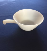 Vintage 70s Anchor Hocking Fire King white soup bowl with handle - £7.94 GBP