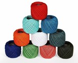 Cotton Crochet Threads Knitting Craft Making Mercerized Sewing Yarn Mult... - $17.39