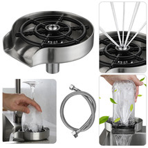 Kitchen Automatic Faucet Bottle Cup Washer Bar Sink Glass Rinser Cleaner... - £27.37 GBP