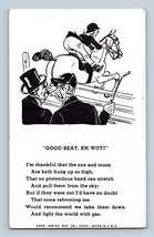 Comic Risque A Good Seat at the Race Track 1948 Exhibit Supply Arcade Card Q11 - £4.76 GBP