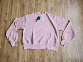 Reebok Classic Natural Dye Fleece Crewneck Womens Sweatshirt Sz M Frost Berry - £19.58 GBP