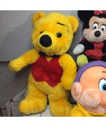Disney Vintage Stuffed Animal Plush Lot of 6 Characters Pooh Donald Pino... - £38.91 GBP