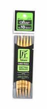 Clover Takumi Bamboo 5 Inch Double Point Knitting Needle Size 10 - £11.02 GBP