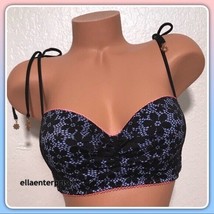 Victoria&#39;s Secret The Lace Getaway Halter Floral Bathing Suit Bikini Top - 32A - $54.99