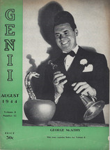 Genii The Conjurors&#39; Magazine August 1944 Vol. 8 No. 12 - £7.68 GBP