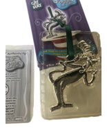 Dr Suess The Cat In The Hat Christmas Ornament Silver Plated COA Box 3&quot; - £9.42 GBP