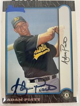 Adam Piatt Signed Autographed 1999 Bowman Baseball Card - Oakland Athletics - £3.93 GBP