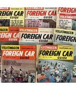Foreign Car Guide VW Volkswagen Lot of 8 Mid 1960s Beetle Truck Van Maga... - $47.49