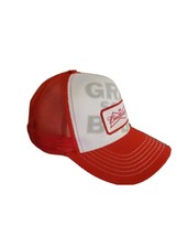 Budweiser Grab Some Buds Mesh Trucker Hat Snapback Red Cap K Products - £14.16 GBP