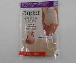 CUPID HI WAIST BRIEF WOMENS SZ 2XL EVERYDAY SMOOTH CONTROLS MUFFIN TOP B... - £11.98 GBP