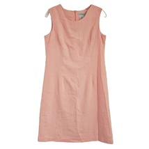 L.L. Bean Vintage Orange Gingham Cotton Sleeveless Dress Size 8 - $36.62