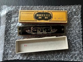 Brelli C82-III, 16 Holes Harmonica Vtg With Box, musical instrument - $406.56 MXN