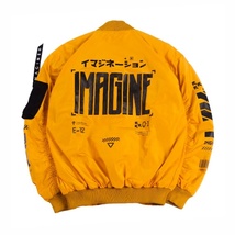 IMAGINE Techwear Cybernetic Series Biker Jacket Boomber Truevil Yellow - $105.00