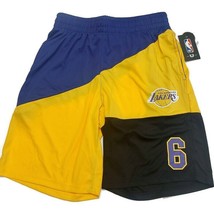 Los Angeles Lakers Mens Athletic Basketball Shorts Lebron James #6 Size Medium - £20.29 GBP