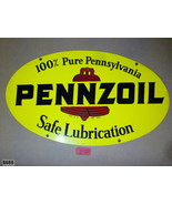 Pennzoil Vintage 60&#39;s Sign 31&quot; x 18&quot; Double-Sided - €603,56 EUR
