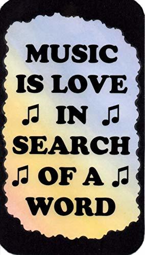 Ron's Hang Ups Giant 4" x 6" Refrigerator Magnets Music is Love in Search of A W - £5.48 GBP