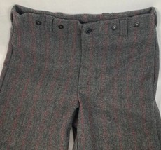 Vintage Woolrich Pants Heavy Wool Malone Gray Hunting Work Men’s 36/32 - £71.92 GBP
