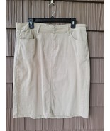 Inherit Clothing Co Denim Skirt Pink Jean Midi Knee Length No Slit Size ... - $450.46 MXN