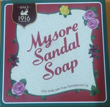 Mysore Sandal Soap the only soap with sandalwood oil 150 gms glowing soft skin - £8.33 GBP