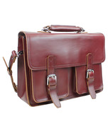 Vagarant Traveler 18 in. Extra Large Pro Leather Briefcase Laptop Bag - Fit (17  - $308.00