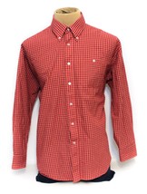 Harvie &amp; Crosbie Oxford Men’s Red Plaid Button Up Long Sleeve Shirt X-La... - £5.85 GBP