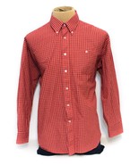 Harvie &amp; Crosbie Oxford Men’s Red Plaid Button Up Long Sleeve Shirt X-La... - £5.83 GBP