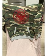 Hard To Find Design Kids Chicago Bulls Pull Over Camo Hoodie Size 14/16 L  - $19.80