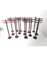 Vtg 16  Bachmann Plasticville 1630  0 scale Telephone Poles  PR - $19.64 CAD