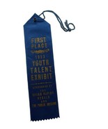 Youth Talent Exhibit First Place Ribbon 1953 Award Grand Rapids Herald M... - £10.99 GBP