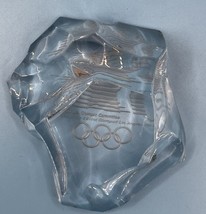 Val St. Lambert Crystal Paperweight 1980 L.A. Olympic Committee Iceberg ... - $23.95