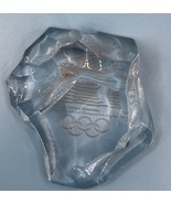 Val St. Lambert Crystal Paperweight 1980 L.A. Olympic Committee Iceberg ... - $455.99 MXN