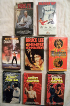 8 VHS Martial Arts/Artists Video Tapes starring Bruce Lee Chiba Carradine more - £19.98 GBP