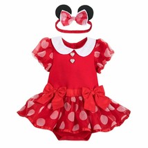 Disney Store Minnie Mouse Costume Bodysuit with Headband for Baby Red 2021 - £36.23 GBP