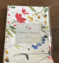 Wildflower Meadow Floral Print Tablecloth 52”x 70” Colorful New Spring Summer - £25.89 GBP