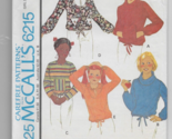 1978 McCalls 6215 Vintage Uncut Sewing Pattern Girls Top Size 12 - $7.25