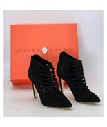 Ivanka Trump Sweet Black Suede Pointed Toe Booties High Heels Size 6.5 M... - $67.98 CAD
